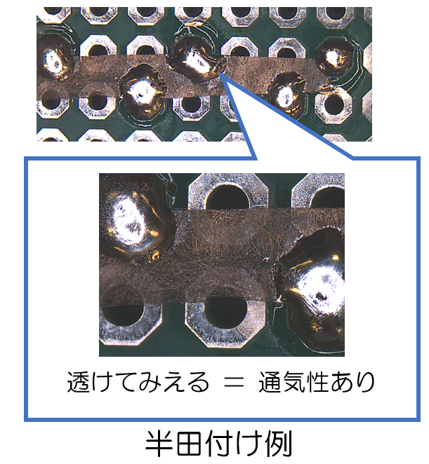 半田付け例